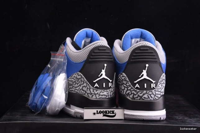 Rep LUCY Retro - Royal' Jordan 3 Air 400 CT8532 'Varsity 0709